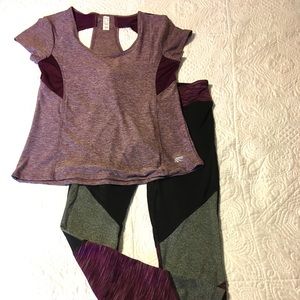 Marika two piece workout outfit